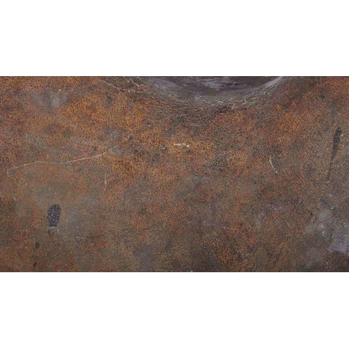 60 - A 19th Century Sudanese Sudan Beja Tribe tribal circular hide leather shield of elephant / hippopota... 