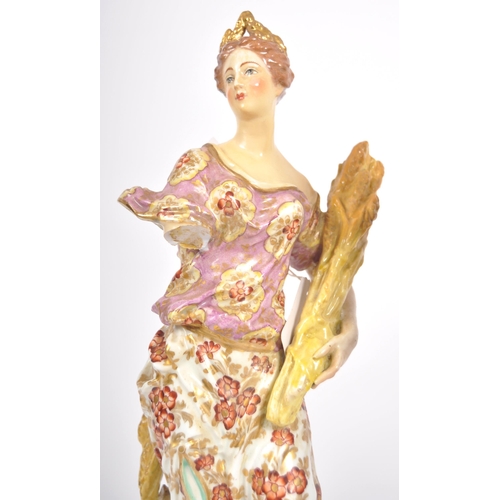 1 - A series of four 18th Century porcelain figures - likely Chelsea / Derby or similar. Depicts classic... 