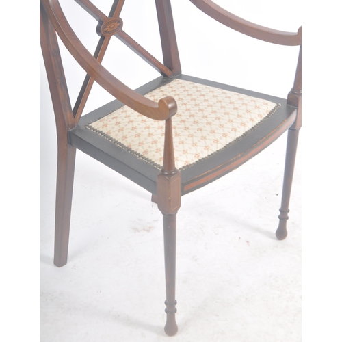 103 - Manner of Cornelius V Smith - A 19th Century Victorian mahogany armchair / side occasional bedroom c... 