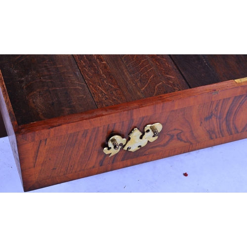 140 - A 19th Century Queen Anne revival walnut two over three chest of drawers. The bank of drawers having... 