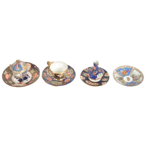 16 - A collection of 19th & 20th Century porcelain ceramics to include a Meissen continental chocolate cu... 