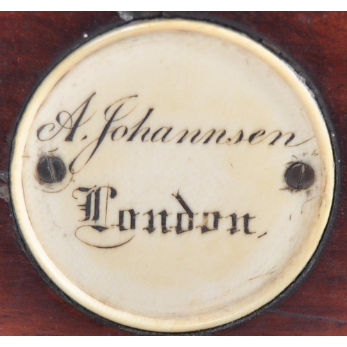 170 - A 19th century two day marine chronometer by A Johannsen & Co. London. The 4in. silvered dial signed... 