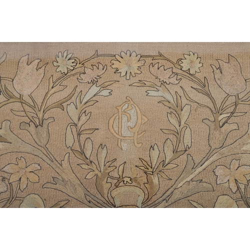 199 - A 19th Century embroidered tapestry held within a carved giltwood frame. Tapestry embroidery depicti... 