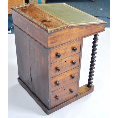 228 - A 19th Century Rosewood Davenport writing table desk in the manner of Gillows Of Lancaster & London.... 