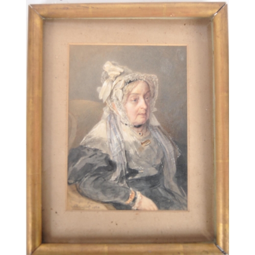 24 - Savinien Edme Dubourjal (1795-1853) 19th century watercolour portrait of The Honourable Mrs Fox - Wi... 