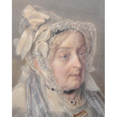 24 - Savinien Edme Dubourjal (1795-1853) 19th century watercolour portrait of The Honourable Mrs Fox - Wi... 