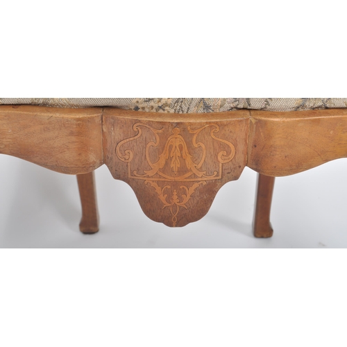 259 - An early 19th Century George III carved walnut carver armchair having a single splatback support wit... 