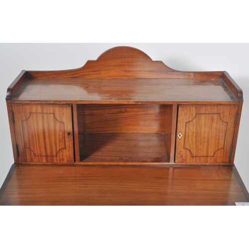 291 - A 19th Century Satinwood Bonheur De Jour Victorian Ladies writing table desk. Comprises an arched ga... 