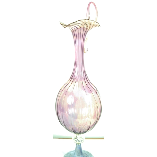 304 - A large mid 20th Century Italian Murano garniture set hand blown by Renato Handini. Comprises a larg... 