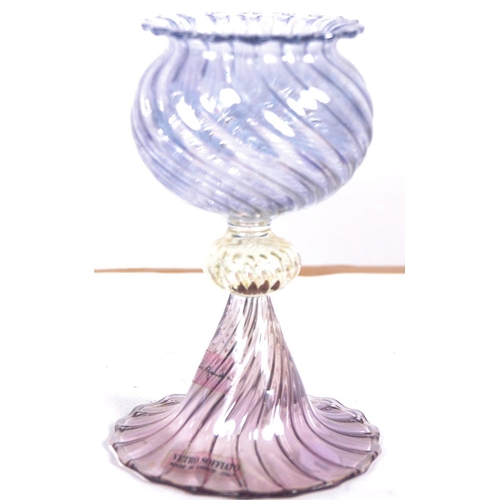 304 - A large mid 20th Century Italian Murano garniture set hand blown by Renato Handini. Comprises a larg... 