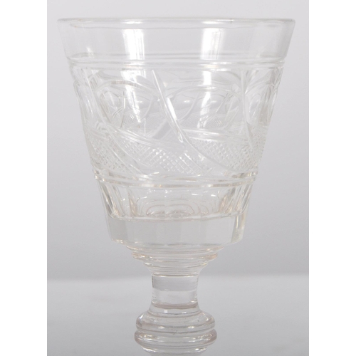 306 - A collection of 10 x 19th century glassware. To include: four cut glass syllabub glasses, 4 x cut gl... 