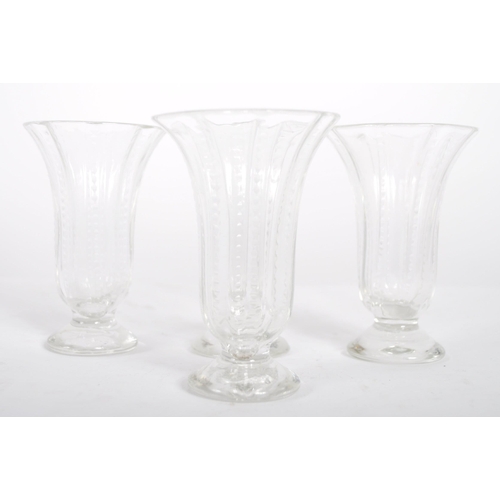 306 - A collection of 10 x 19th century glassware. To include: four cut glass syllabub glasses, 4 x cut gl... 