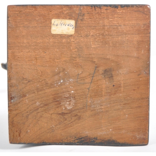 318 - A 19th Century Victorian oak solitaire board. An early Victorian wooden solitaire board in the form ... 