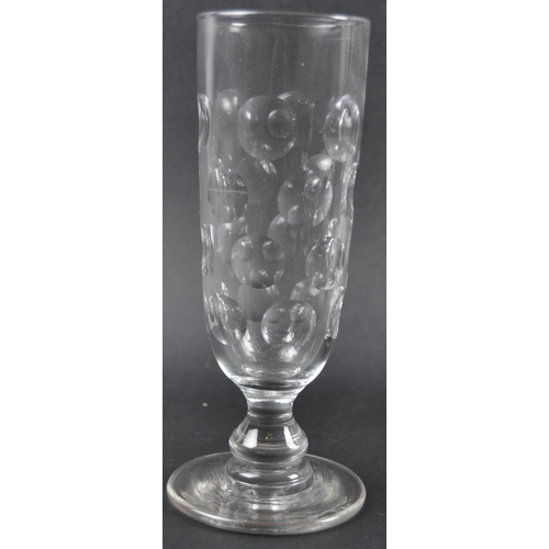 346 - A collection of 19th century glassware. To include rummers and large ale glasses with moulded decora... 