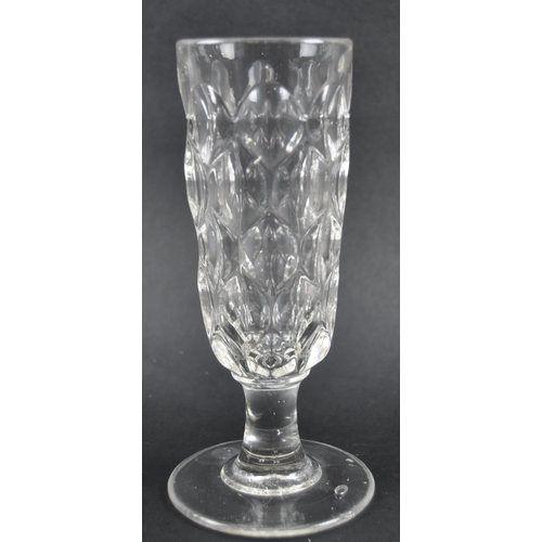 346 - A collection of 19th century glassware. To include rummers and large ale glasses with moulded decora... 