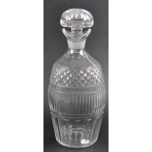 386 - A collection of 19th century glass decanters. Six hand blown and hand cut to include engraved glass ... 