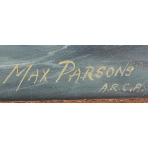 390 - A collection 3 x of 20th century oil on boards by Max Parsons ARCA (British 1915-1998) to include a ... 