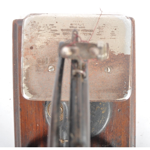 430 - A late 19th century American Willcox and Gibbs of New York hand sewing machine. C-frame hand-cranked... 