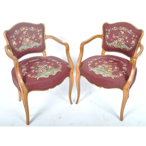 433 - A 19th Century Swedish three pieces walnut framed salon suite comprising of a two seater canape / so... 