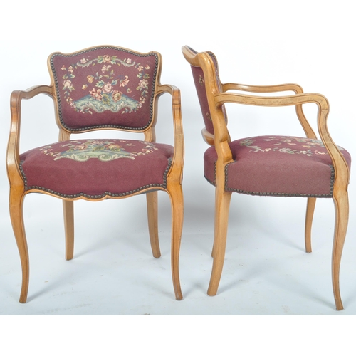 433 - A 19th Century Swedish three pieces walnut framed salon suite comprising of a two seater canape / so... 