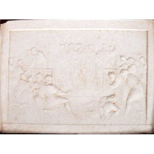 460 - John Henning (Scottish 1771-1851) - A rare set of seven white plaster relief plaques after Raphael d... 