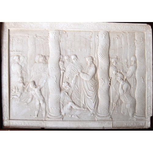 460 - John Henning (Scottish 1771-1851) - A rare set of seven white plaster relief plaques after Raphael d... 