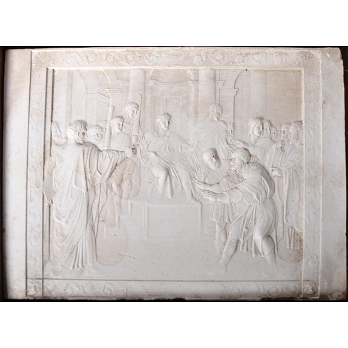 460 - John Henning (Scottish 1771-1851) - A rare set of seven white plaster relief plaques after Raphael d... 