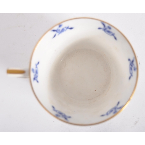 466 - A 19th Century Copeland blue & white porcelain afternoon tea service. Comprises two cups with saucer... 