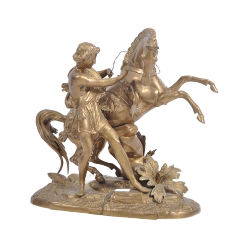 526 - After Guillaume Coustou The Elder (1677-1746) - Horse Tamer from Marly-le-Roi - A large heavy 20th C... 