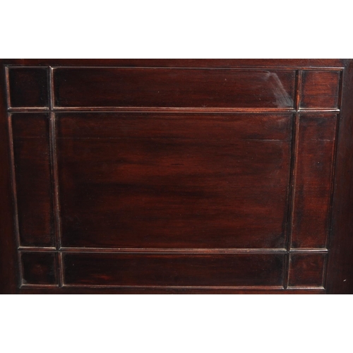 54 - Manner of E A Taylors for Wylie and Lochhead - A 20th Century Mahogany Arts & Crafts cabinet on stan... 