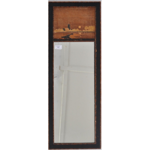 561 - An early 20th Century Arts & Crafts wall mirror by Rowley Galleries. Rectangular form with marquetry... 