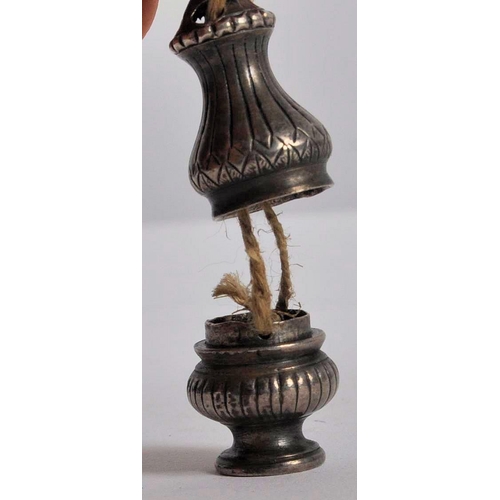 564 - A 17th Century Italian pomander in the form of a lantern. The pomander unscrews into two pieces.  Wi... 