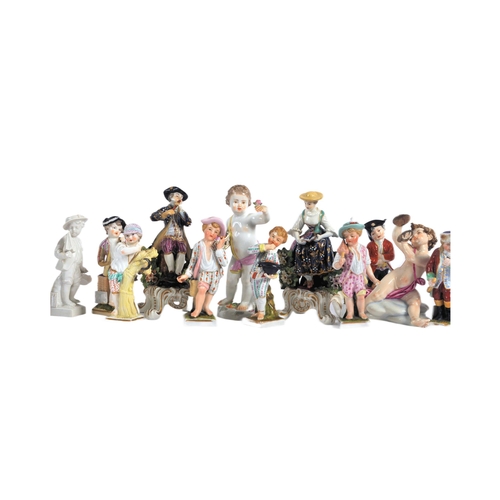 605 - A large collection of 19th century Victorian and later porcelain and bisque figurines to include Sit... 