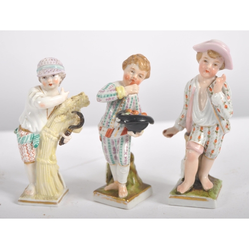 605 - A large collection of 19th century Victorian and later porcelain and bisque figurines to include Sit... 