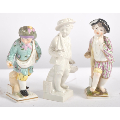 605 - A large collection of 19th century Victorian and later porcelain and bisque figurines to include Sit... 