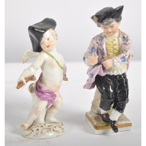 605 - A large collection of 19th century Victorian and later porcelain and bisque figurines to include Sit... 