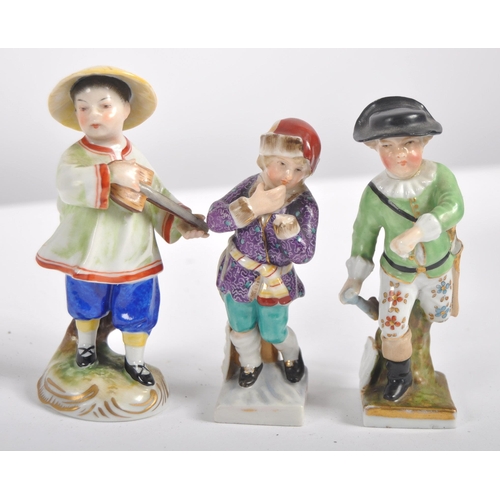 605 - A large collection of 19th century Victorian and later porcelain and bisque figurines to include Sit... 