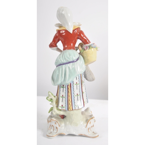 608 - A collection of 10 x 19th century Victorian and later porcelain figurines to include Sitzendorf, and... 