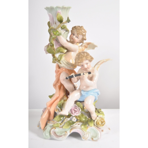 608 - A collection of 10 x 19th century Victorian and later porcelain figurines to include Sitzendorf, and... 