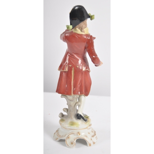 608 - A collection of 10 x 19th century Victorian and later porcelain figurines to include Sitzendorf, and... 