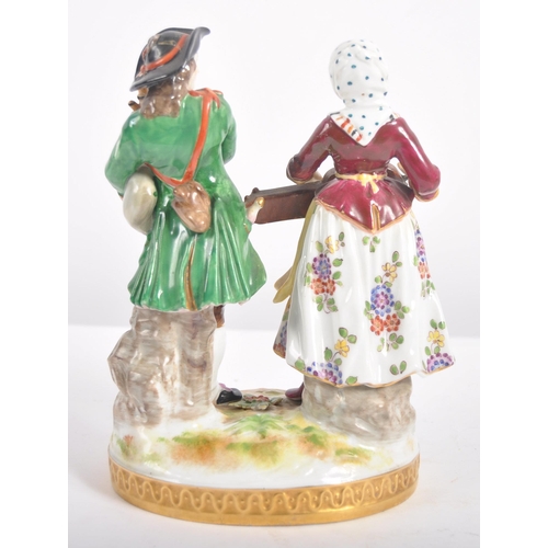 608 - A collection of 10 x 19th century Victorian and later porcelain figurines to include Sitzendorf, and... 