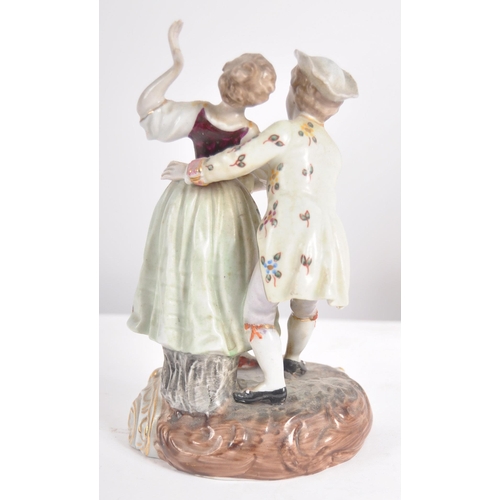 608 - A collection of 10 x 19th century Victorian and later porcelain figurines to include Sitzendorf, and... 