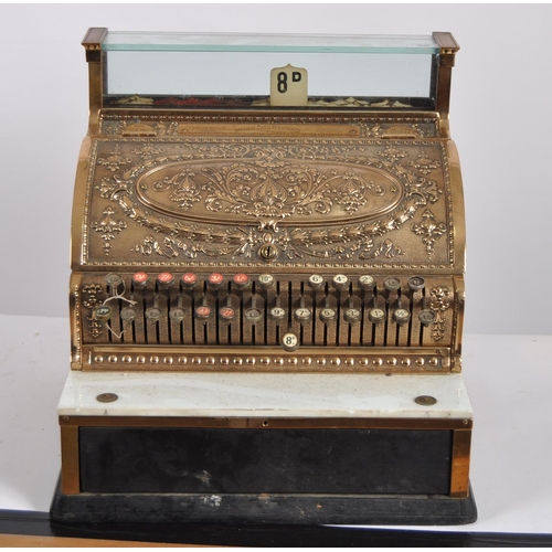 630 - An early 20th Century American cash register, by the National Cash Register Company, Dayton, Ohio. G... 