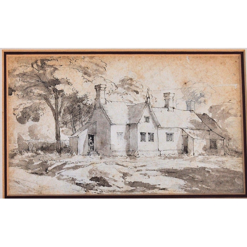 681 - Cornelius Varley (1781-1873) - A 19th Century pencil drawing & watercolour wash paintings depicting ... 