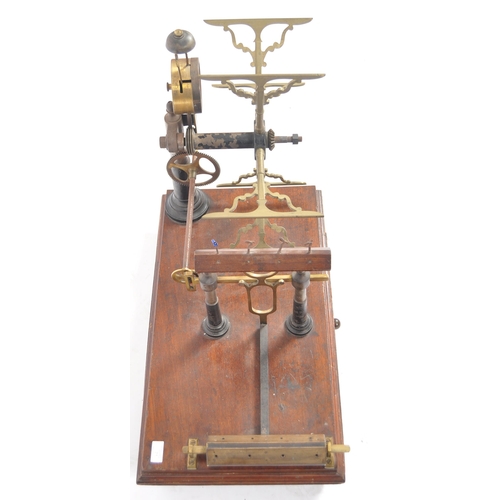 71 - A large 19th Century brass & metal wool winding machine by John Nesbitt. Intricate design with windi... 