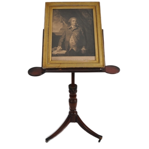 8 - A 18th century George III mahogany pedestal reading lectern stand originally owned by The Right Hon ... 