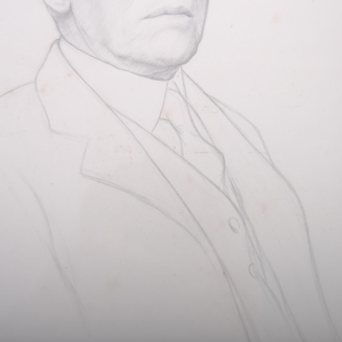 84 - Aidan Savage. (1901-1986) - A pencil portrait sketch study depicting the Right Honourable Lord Darli... 