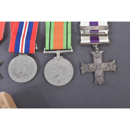 100 - A WWII Second World War medal group with Military Cross awarded to one 177231 Captain A.L Field of t... 