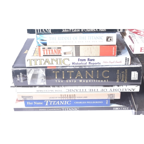 111 - RMS Titanic - a large collection of assorted books related to the RMS Titanic disaster. Includes tit... 