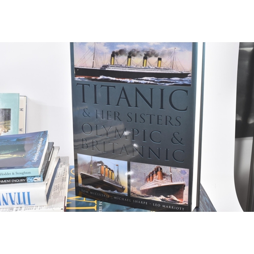 111 - RMS Titanic - a large collection of assorted books related to the RMS Titanic disaster. Includes tit... 